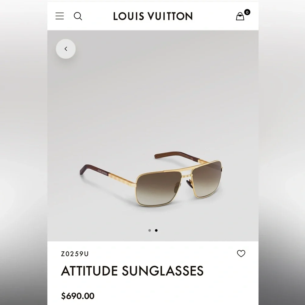 Louis Vuitton Aviator sunglasses - Picture 11 of 16